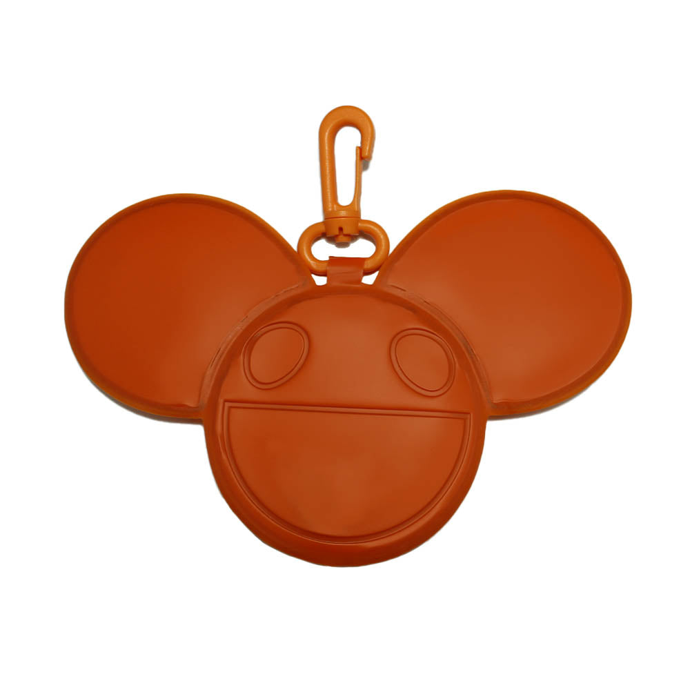 Orange faux inflatable keychain