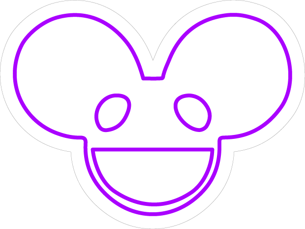 deadmau5 head neon sign