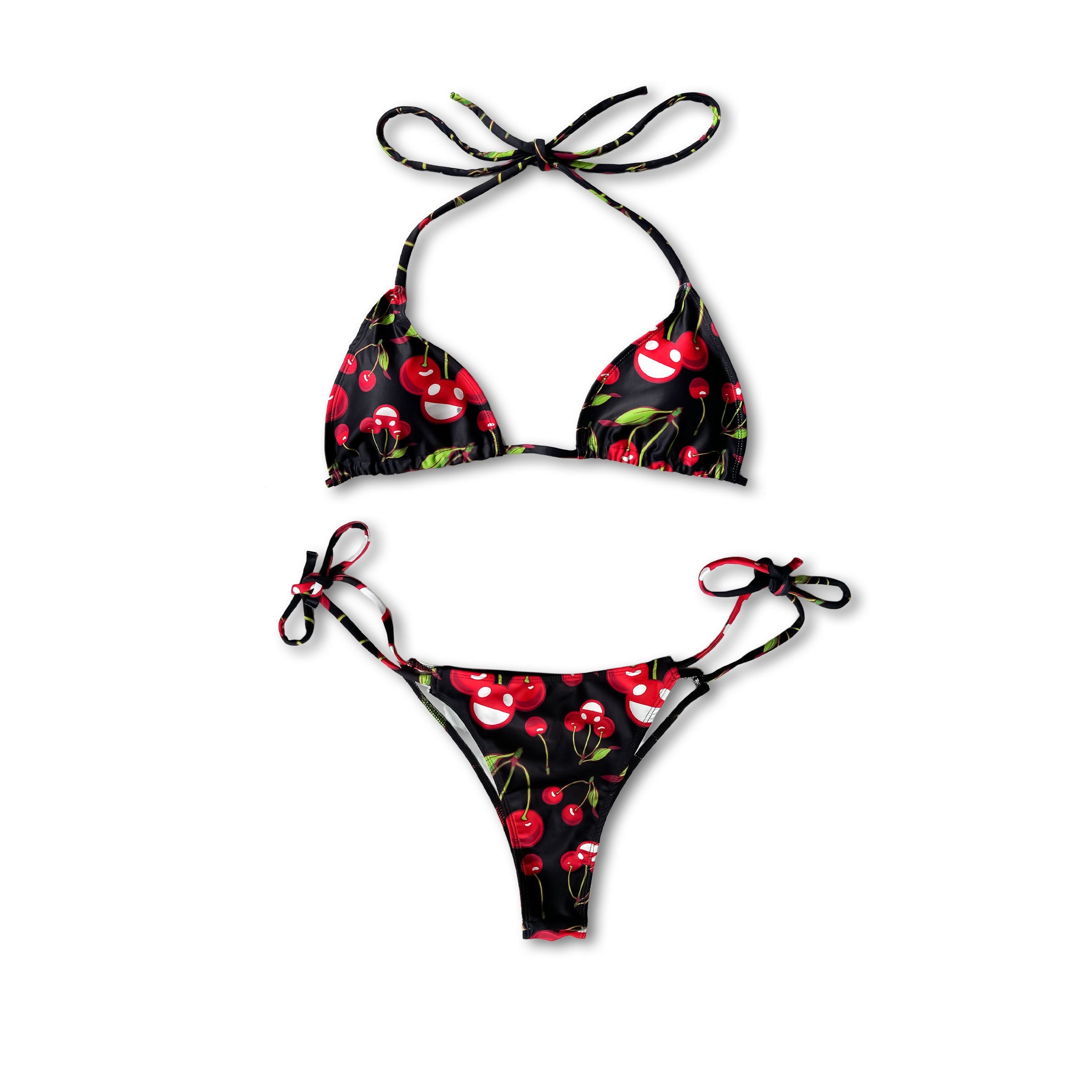 Black 2024 cherry bikini