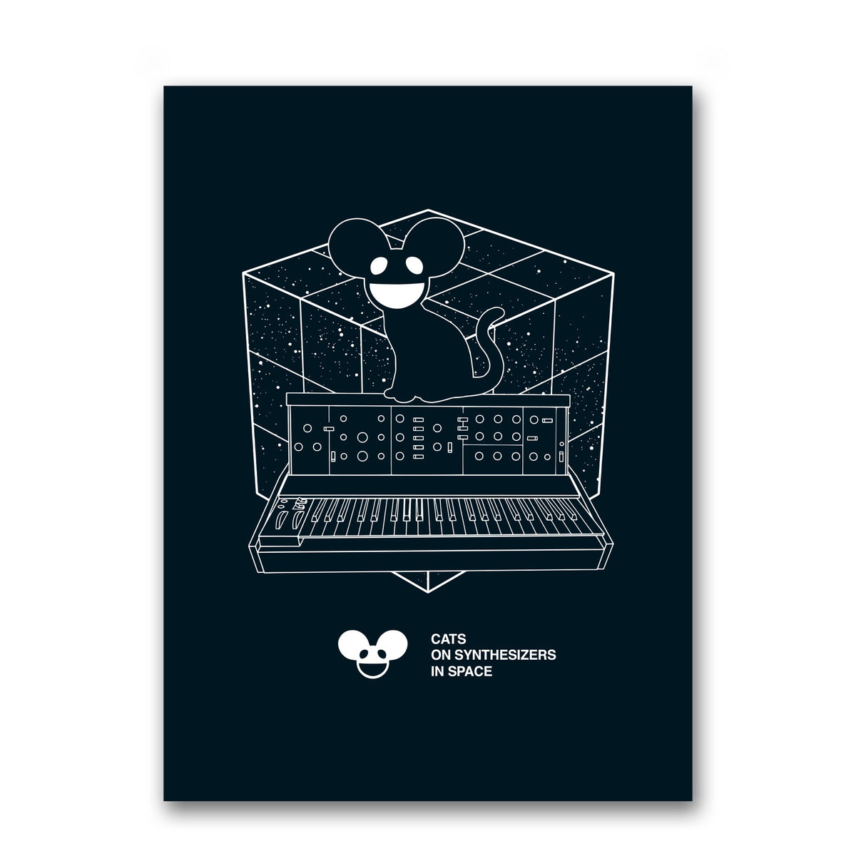 Poster De DJ Deadmau5 Avec Mixer - Art Mural - Neuf Sous Tube - Parfait Pour Décorer Une Chambre Ou Un Studio