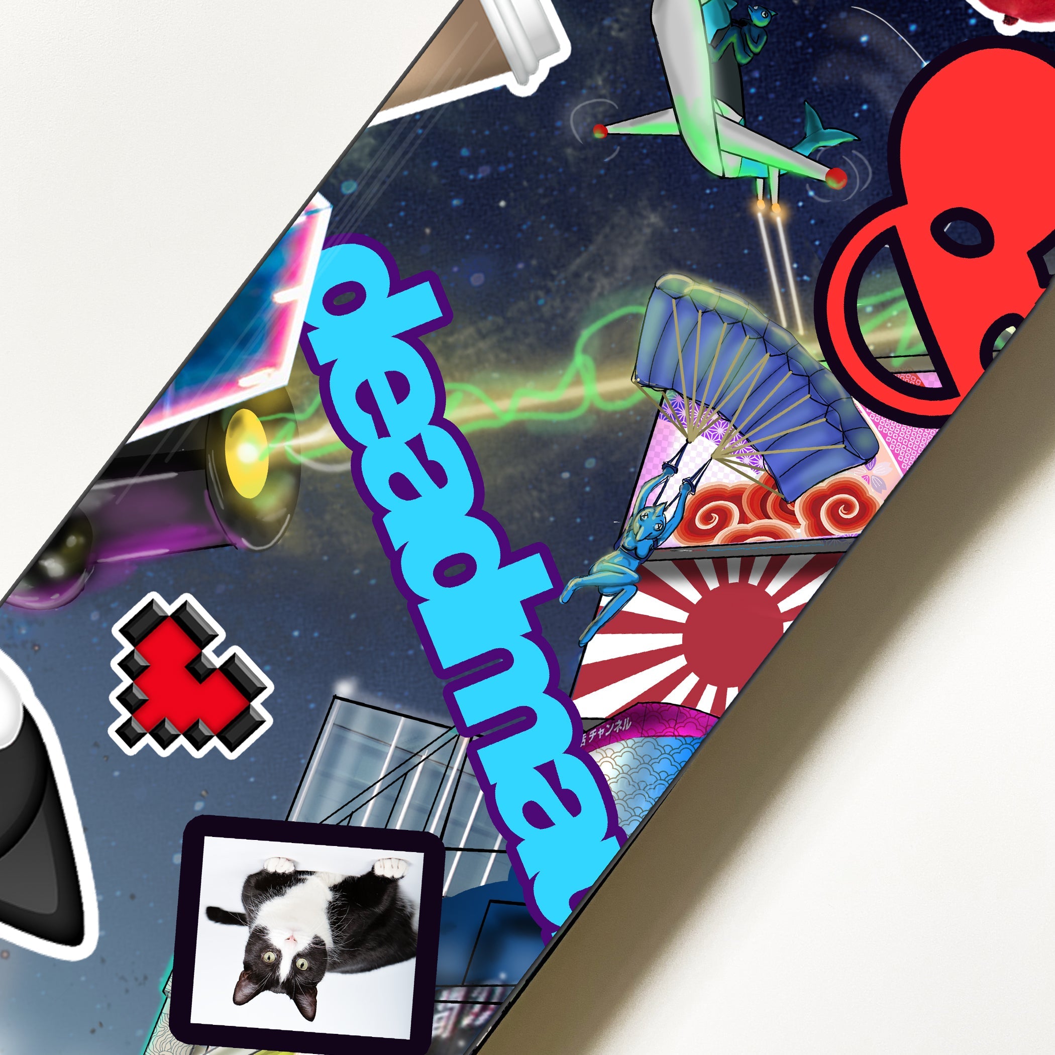 "neon city" skatedeck 5eries - #4