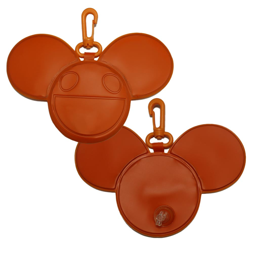 Orange faux inflatable keychain