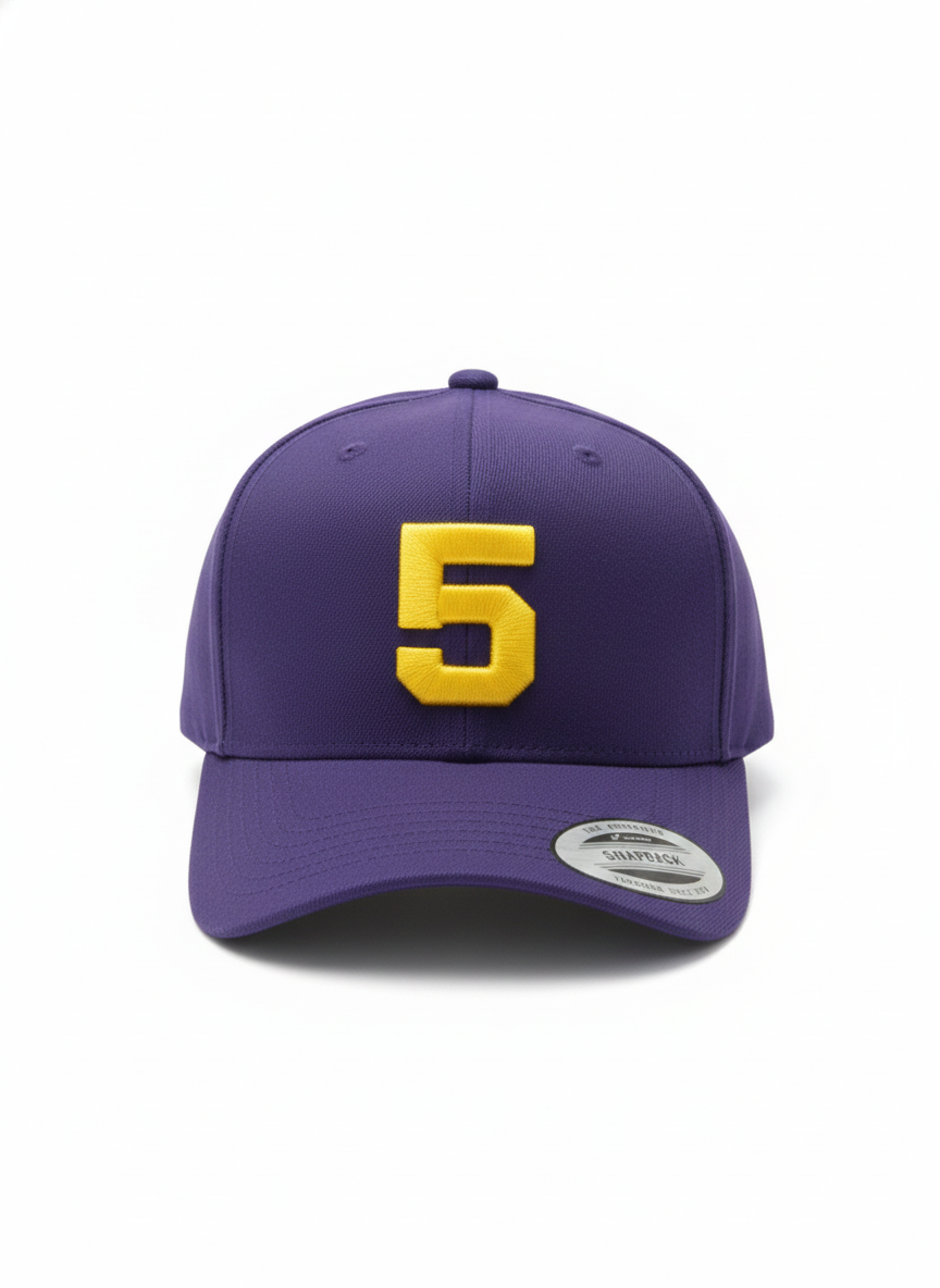 Purple/Gold "5" Hat