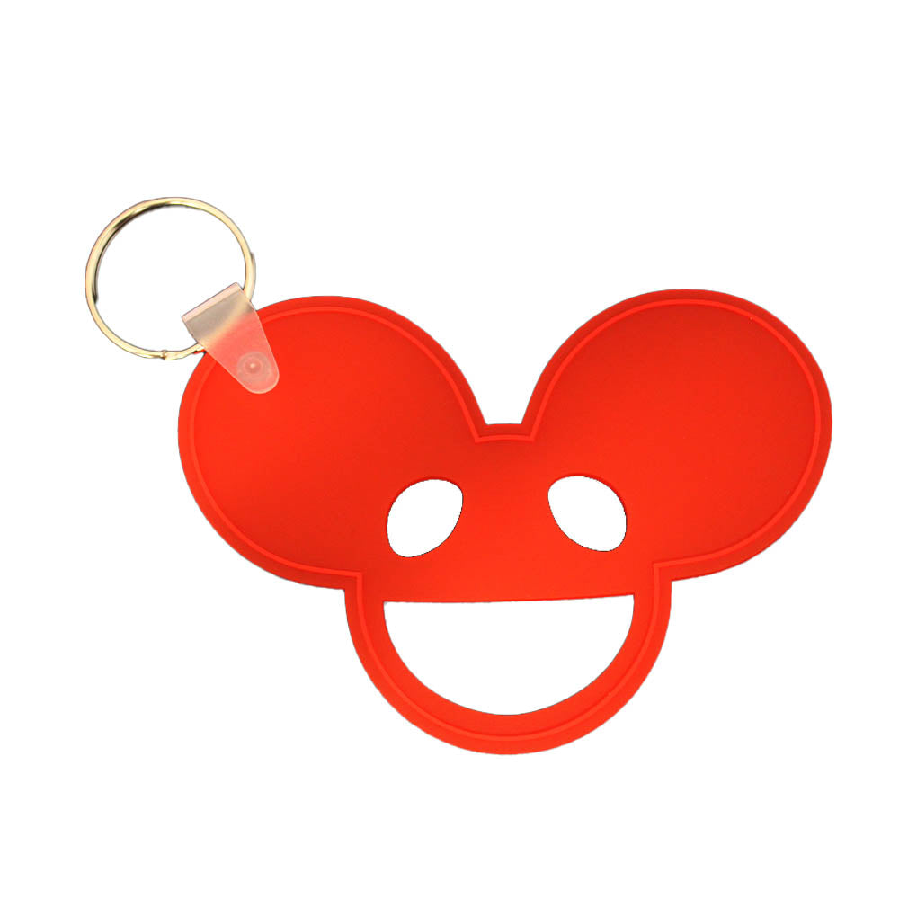 Red Rubber Keychain