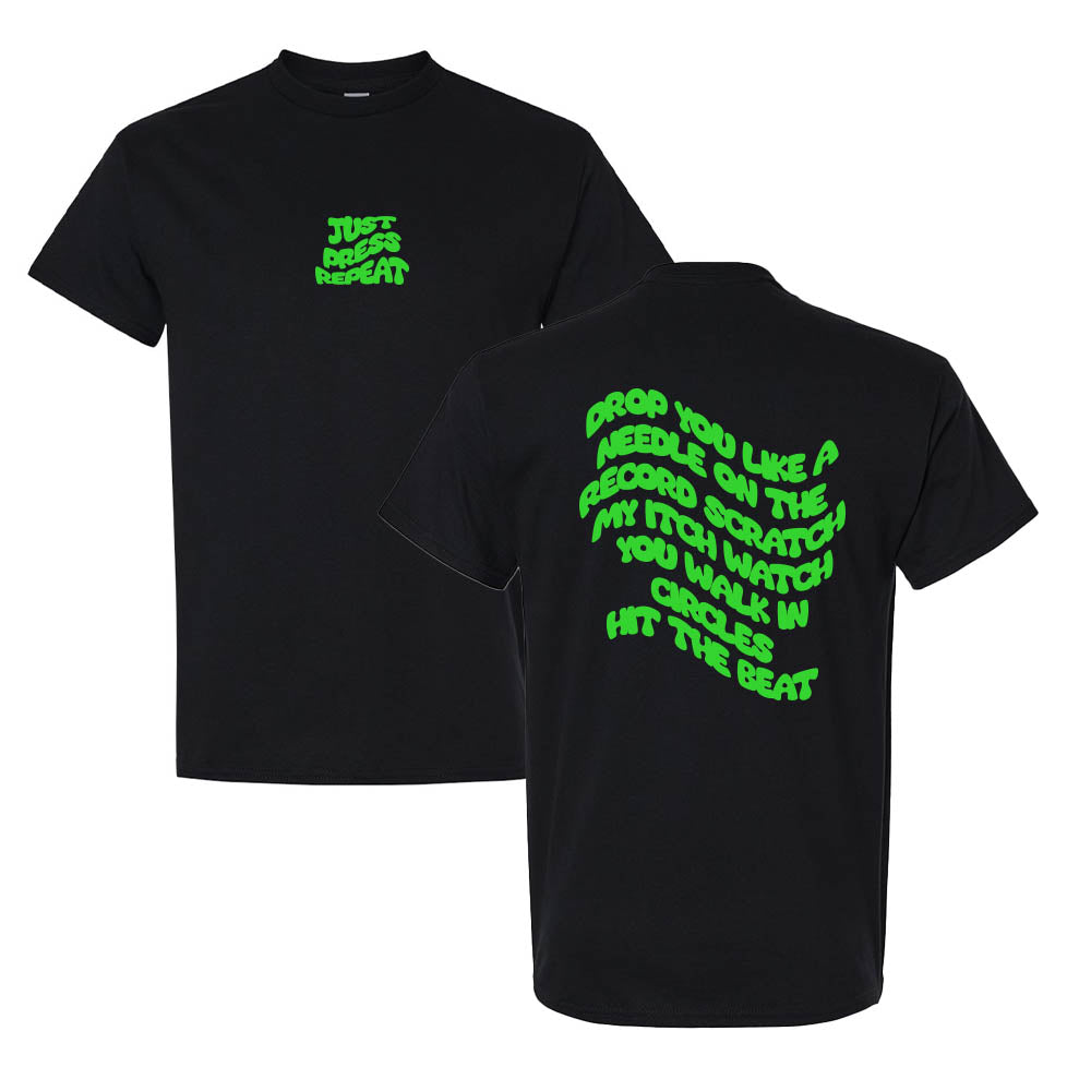 Sofi - Just Press Repeat T-Shirt (Black/Green)