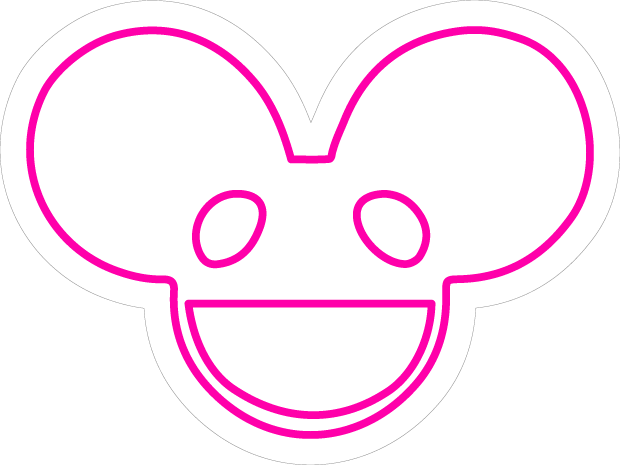 deadmau5 head neon sign