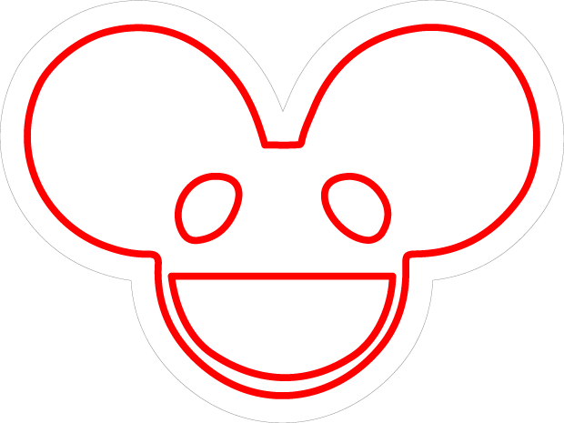 deadmau5 head neon sign