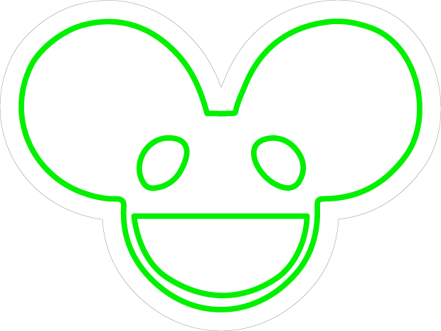 deadmau5 head neon sign