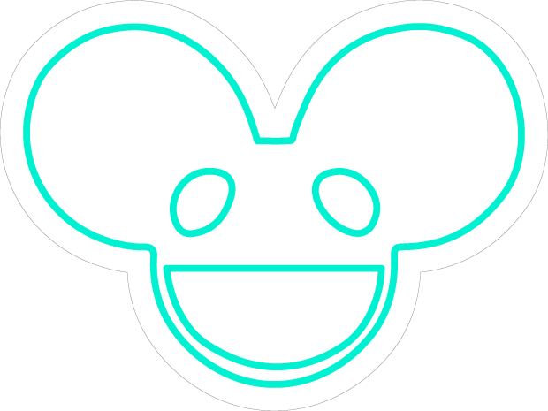 deadmau5 head neon sign